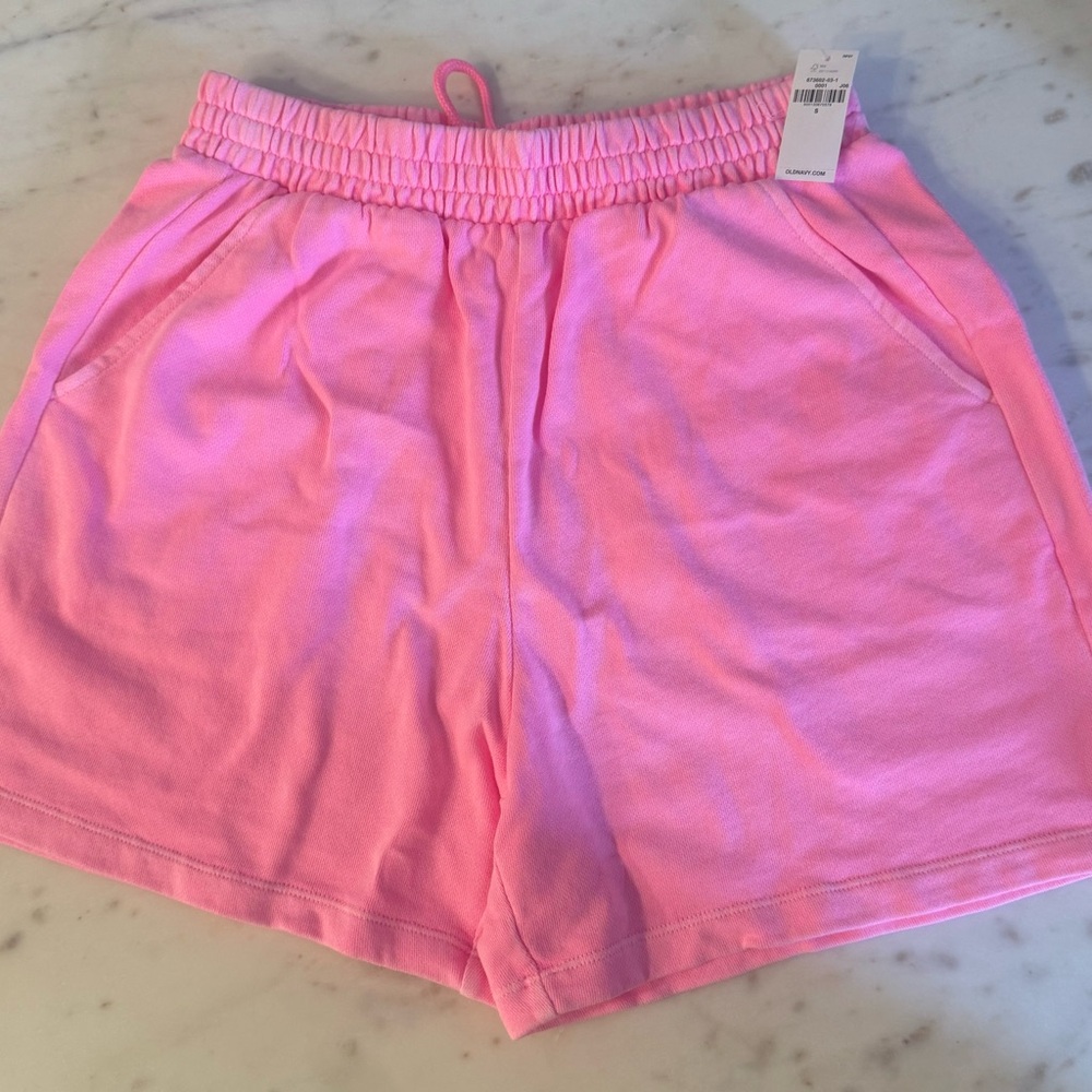 Old Navy Pink Athletic Shorts Vibrant Comfortable Elastic Waistband